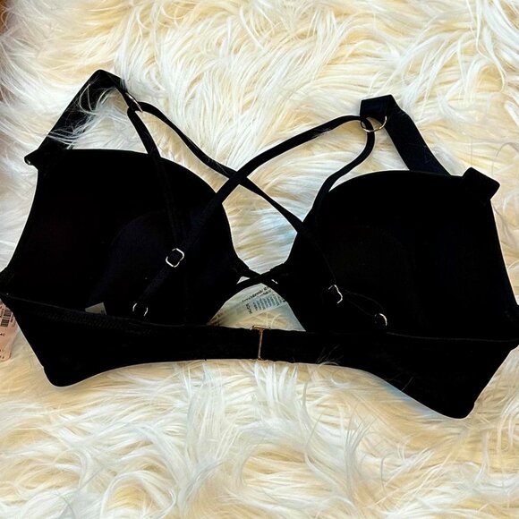 NWT Victoria's Secret Bombshell Racer Back Rhinestone Shine Bikini - 34C | M - Picture 2 of 6